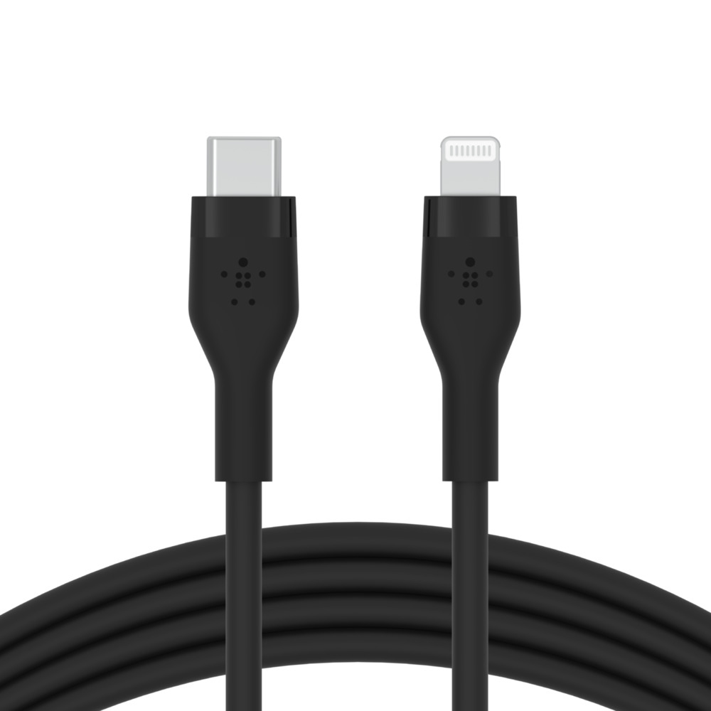 Belkin Flex USB-C auf Lightning Kabel, Schwarz, 2m