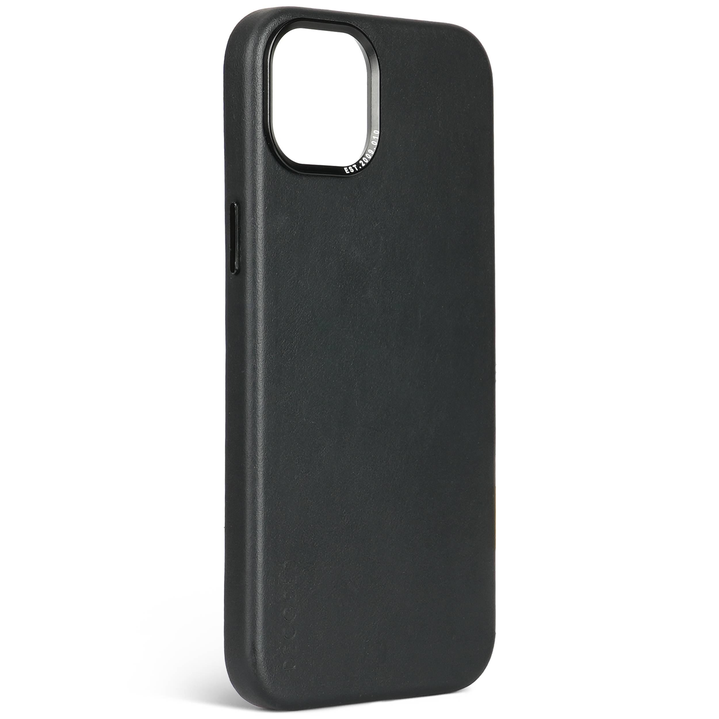 Decoded Leder Case mit MagSafe für iPhone 15 Plus, Schwarz, Leder