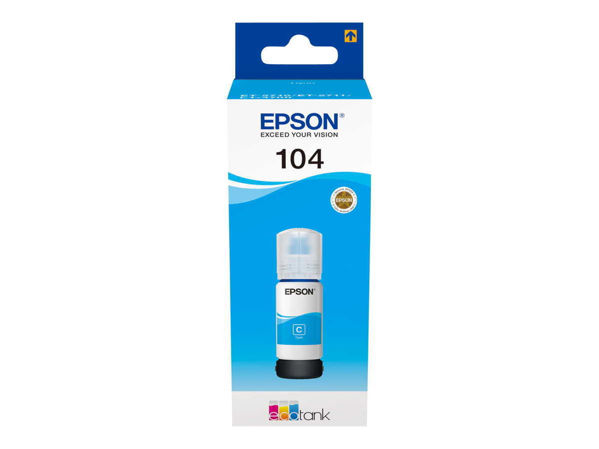Epson EcoTank 104 Tintenpatrone, Cyan