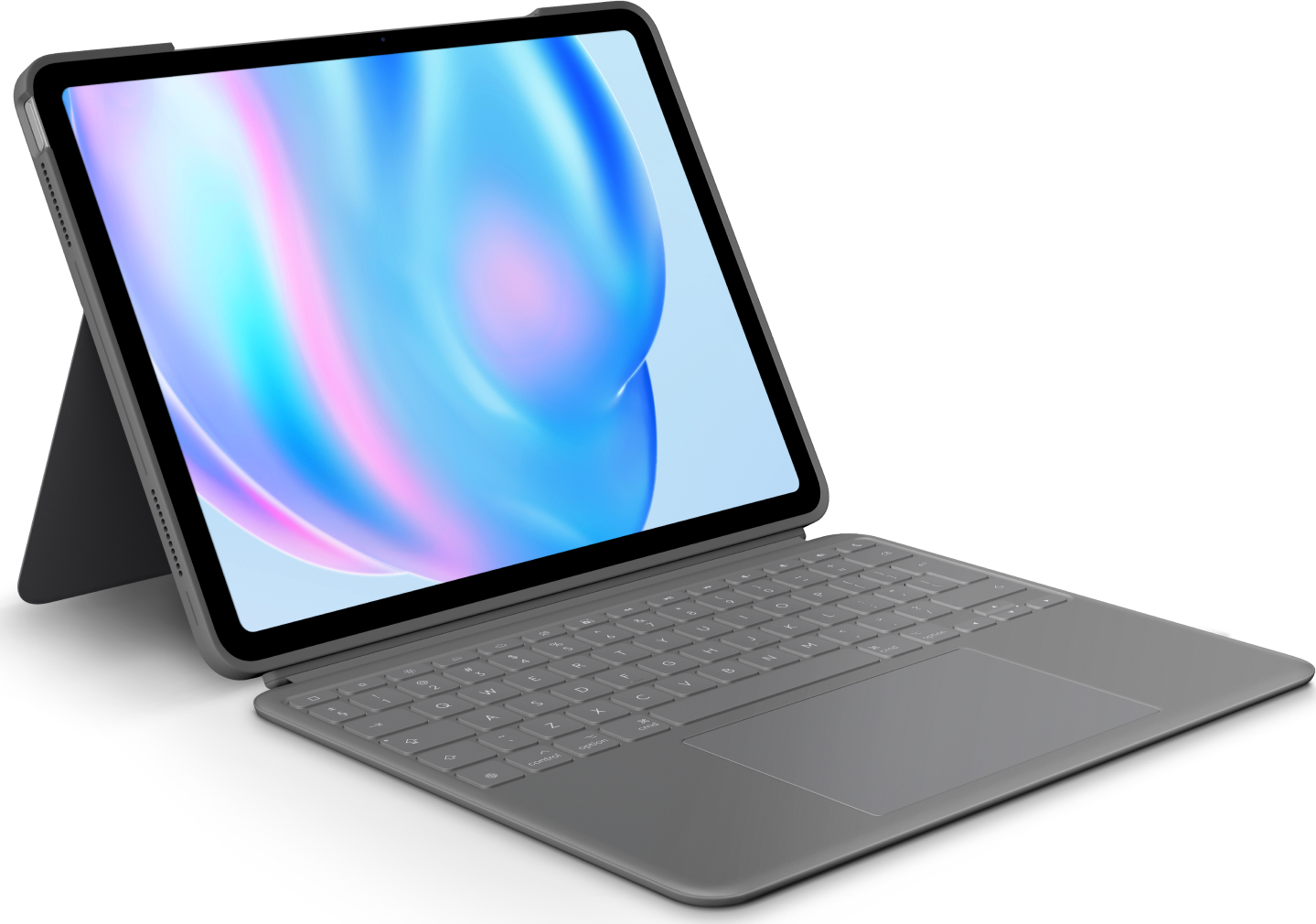 Logitech Combo Touch für iPad Air 11" (M2/M3), Grau, Smart Connector, US Englisch