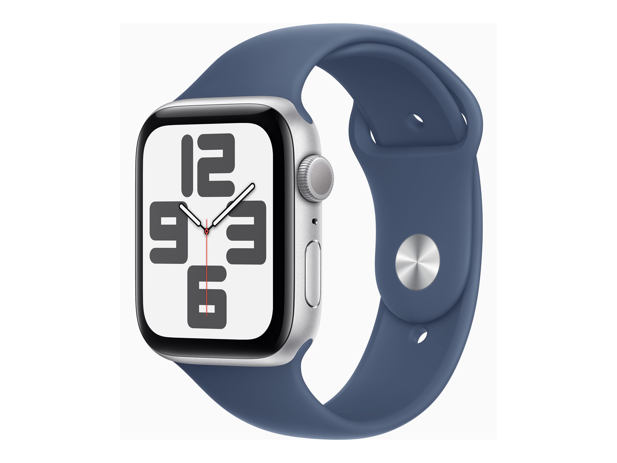 Apple Watch SE Aluminium Silber, Denim, 44mm, GPS, M/L