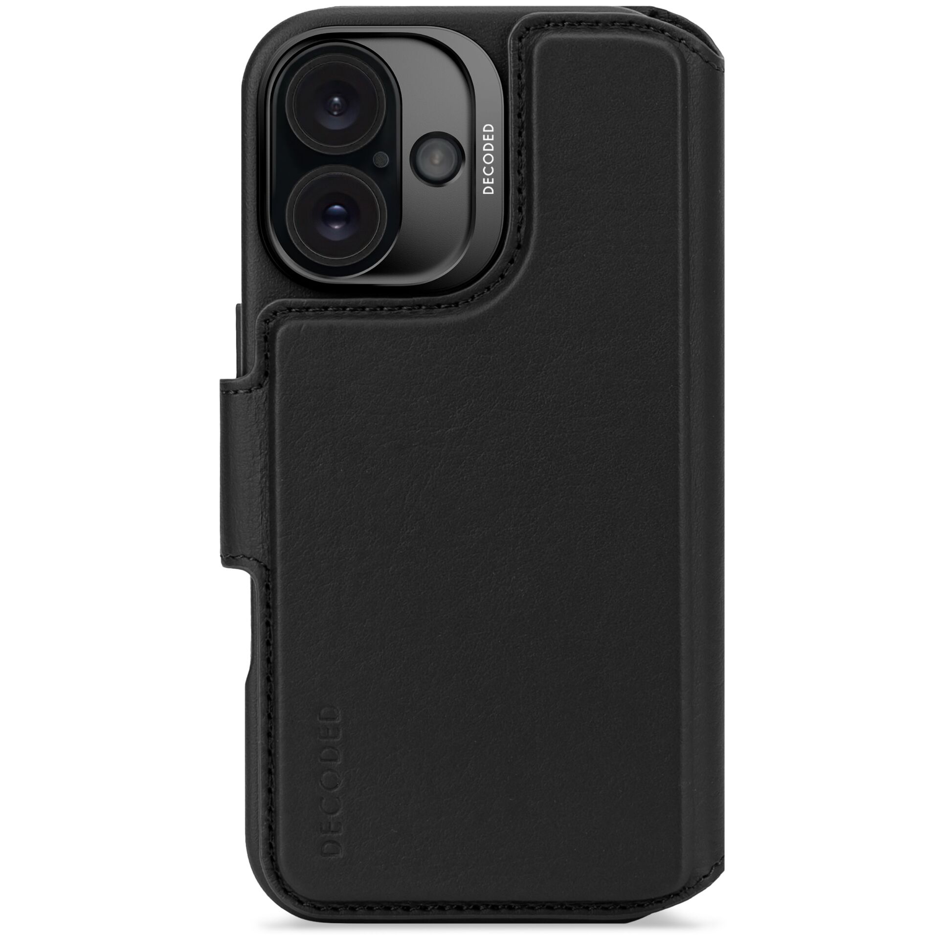 Decoded Detachable Leder Wallet für  iPhone 16, Schwarz