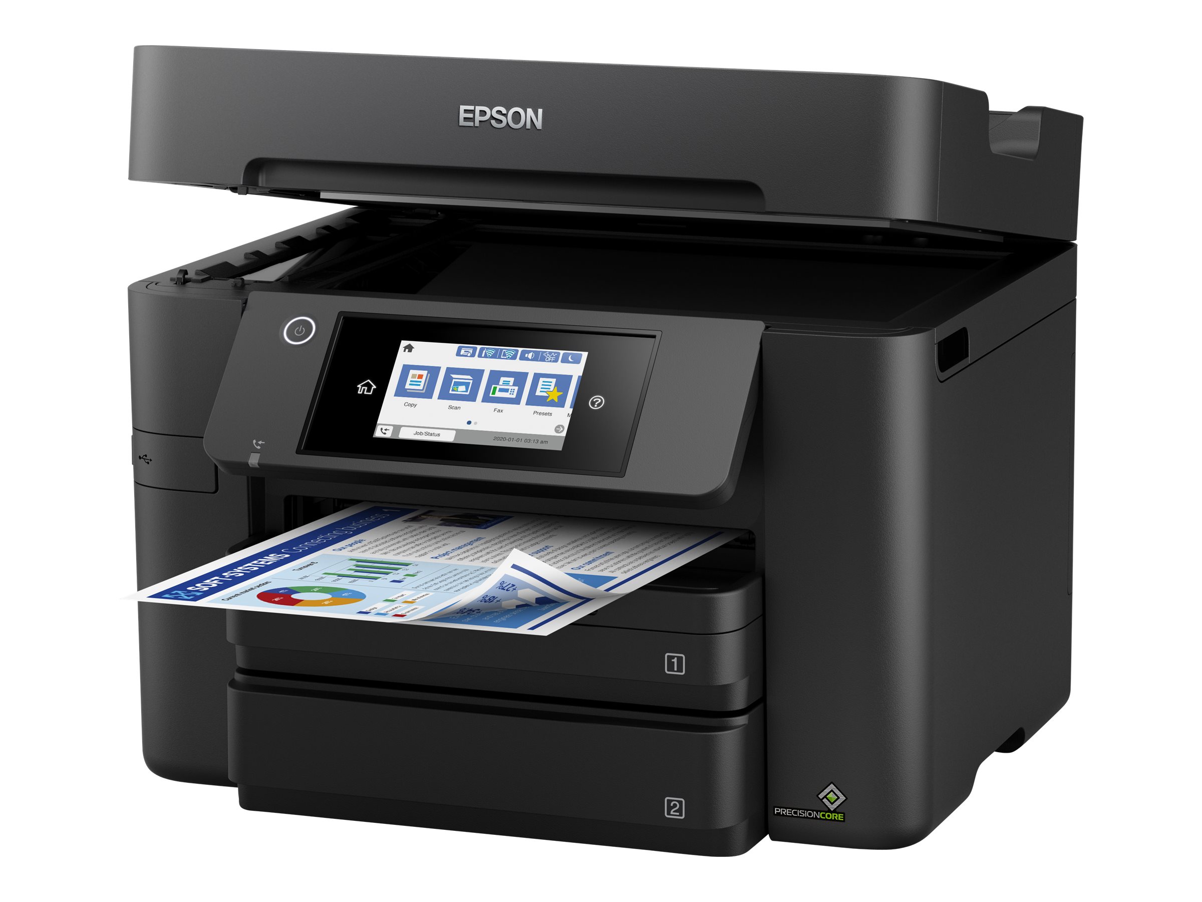 Epson WorkForce Pro WF-4830DTWF Multifunktionsdrucker, Schwarz, Tintenstrahl