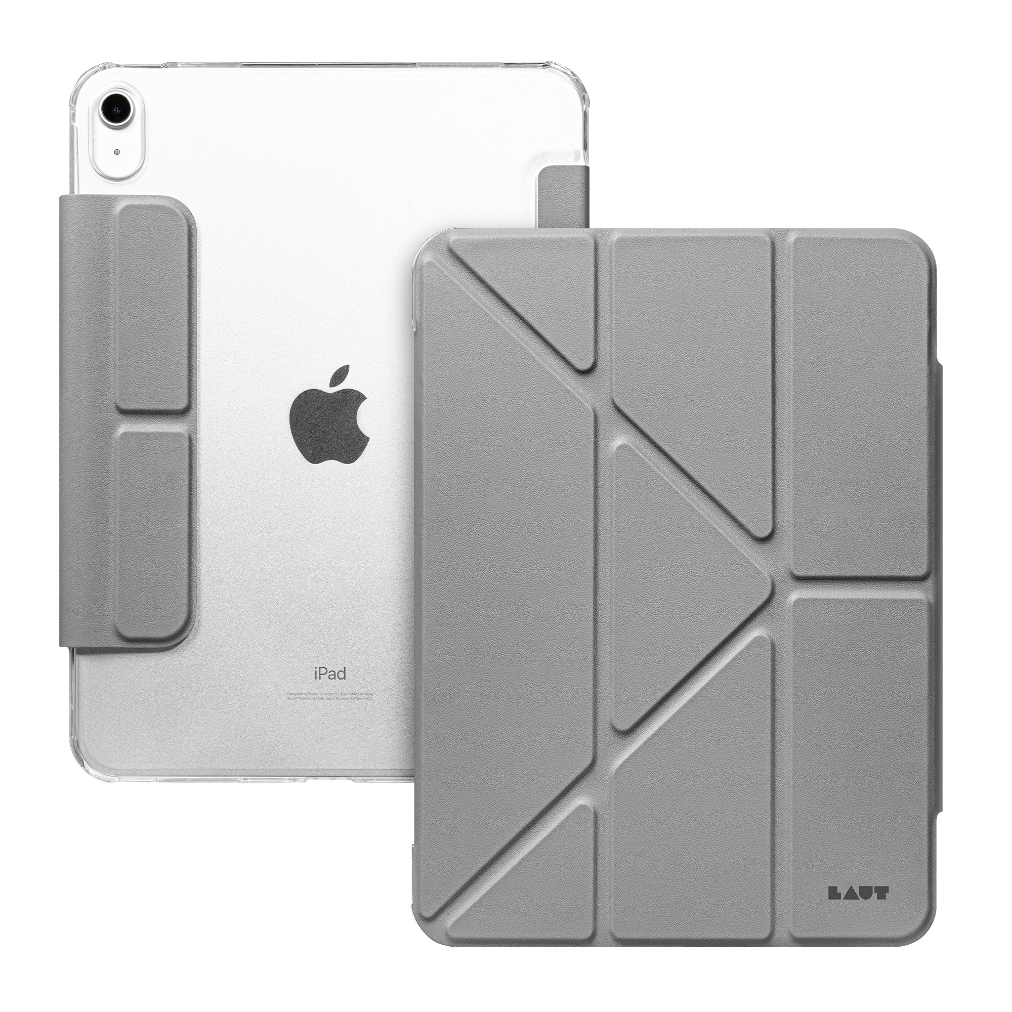 LAUT HUEX Folio Case für iPad 11" (A16) / iPad 10.9" (10. Gen), Grau