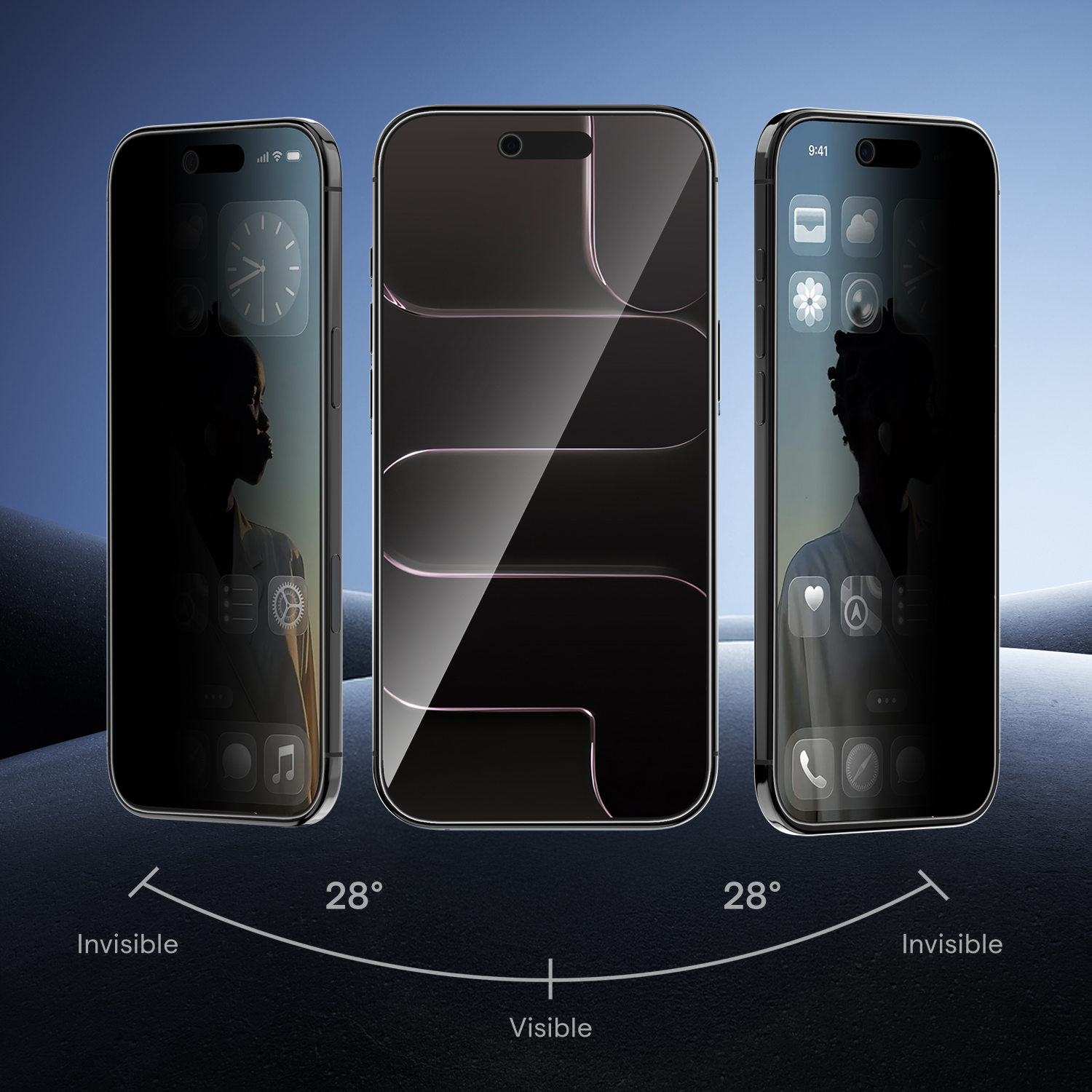 Guan Privacy Displayschutzglas für iPhone Air