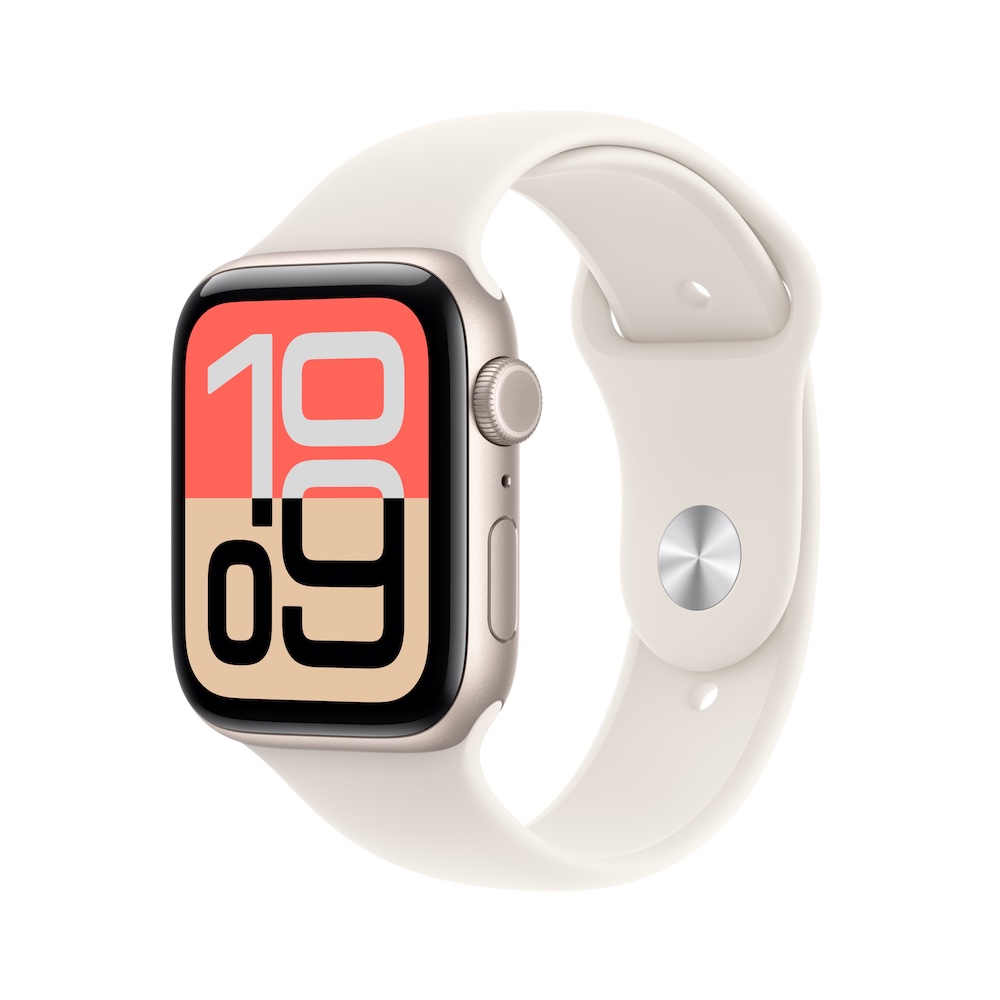 Apple Watch SE 3, Polarstern, Aluminium, 44mm, GPS + Cellular, S/M