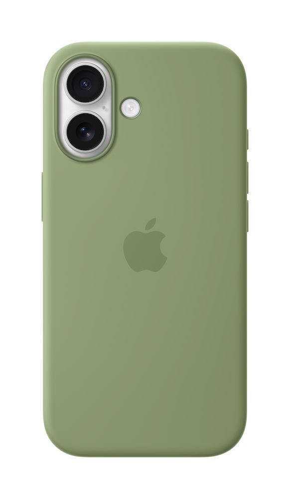iPhone 17 Silikon Case mit MagSafe, Hellmoosgrün