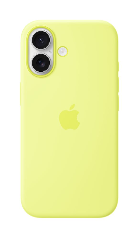 iPhone 17 Silikon Case mit MagSafe, Neongelb