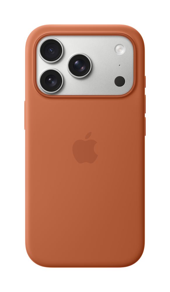 Apple iPhone 17 Pro Silikon Case mit MagSafe, Terracotta