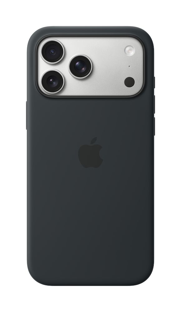Apple iPhone 17 Pro Max Silikon Case mit MagSafe, Schwarz