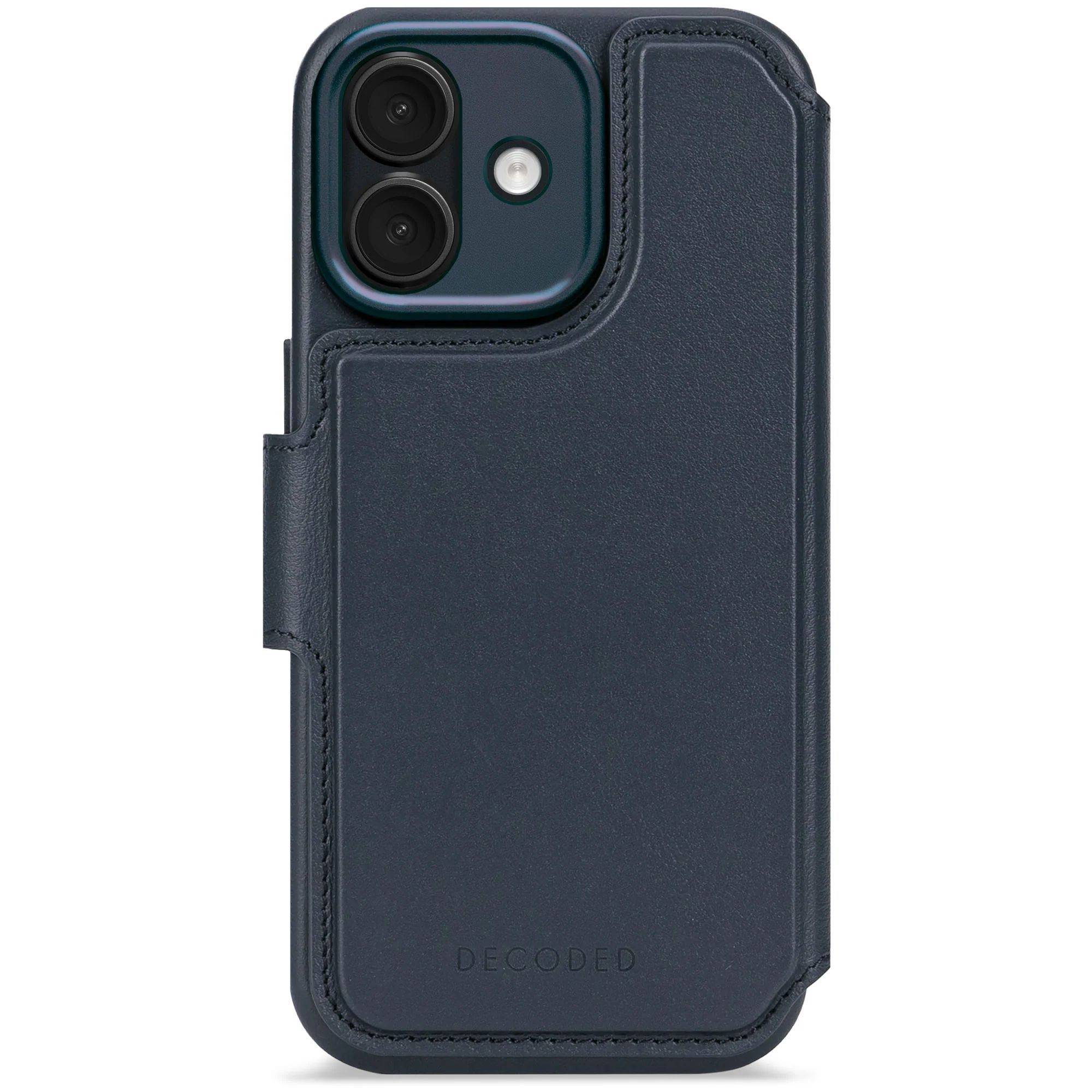 Decoded Detachable Wallet mit MagSafe für iPhone 17, Navy, Leder