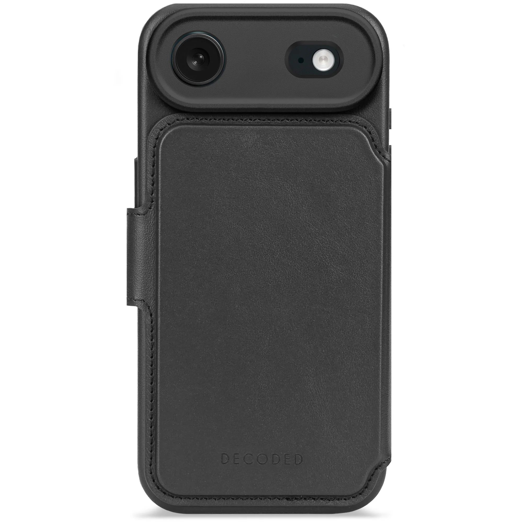Decoded Detachable Wallet mit MagSafe für iPhone Air, Schwarz, Leder