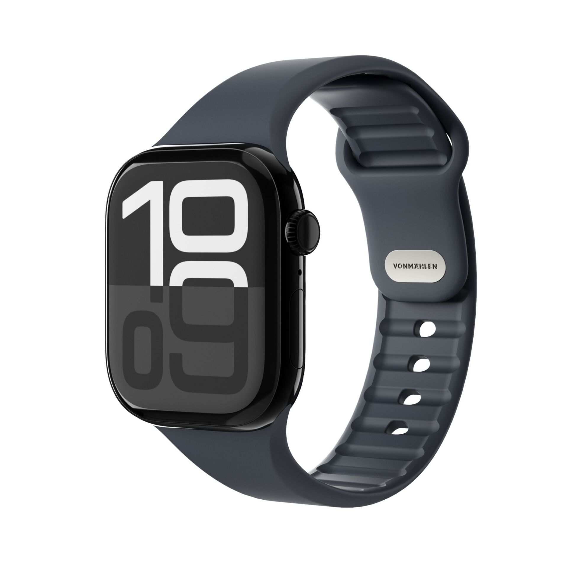 Vonmählen Classic Band für Apple Watch, Navy, 38/40/41/42mm (Series 10/11), Silikon