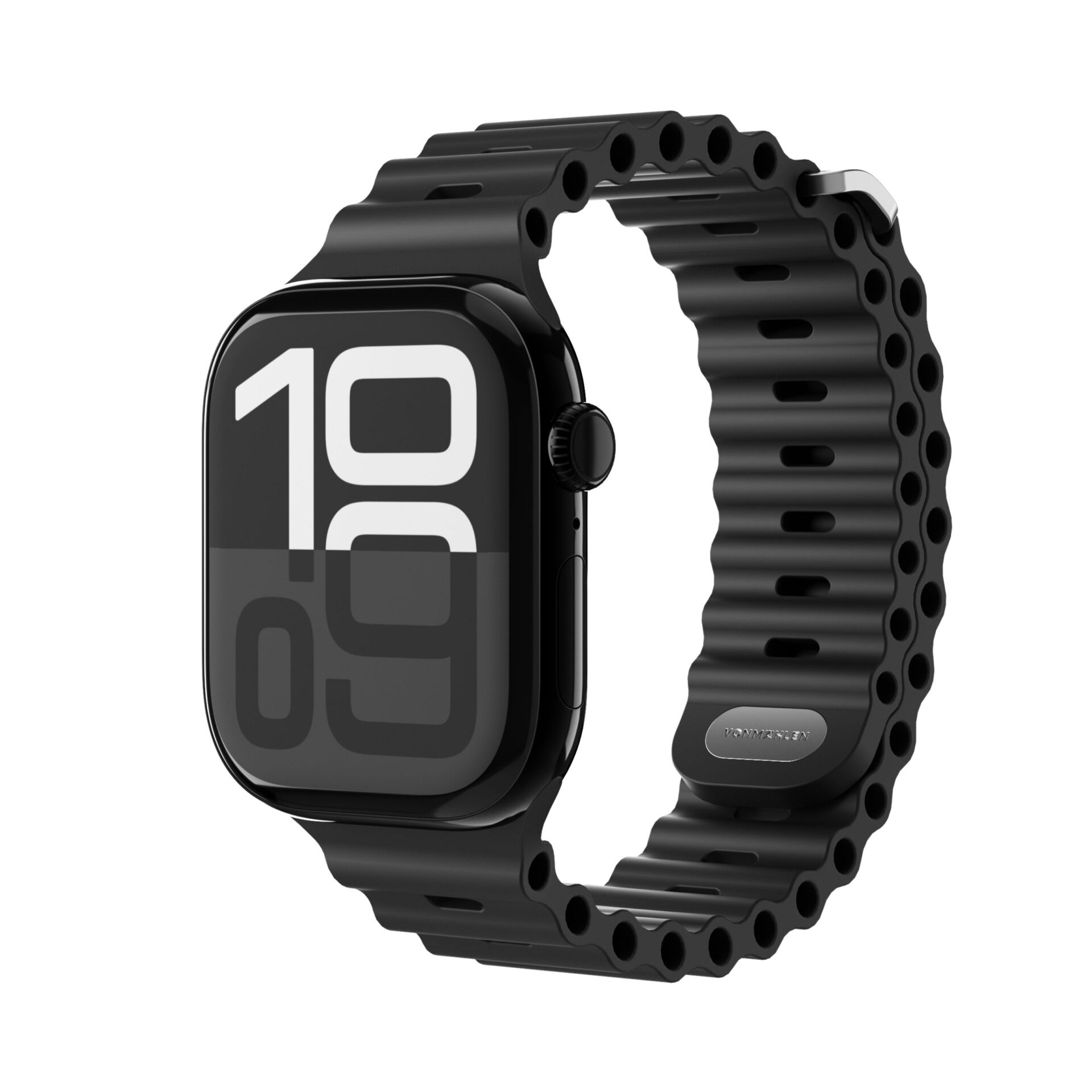 Vonmählen Wave Band für Apple Watch , Schwarz, 38/40/41/42mm (Series 10/11)