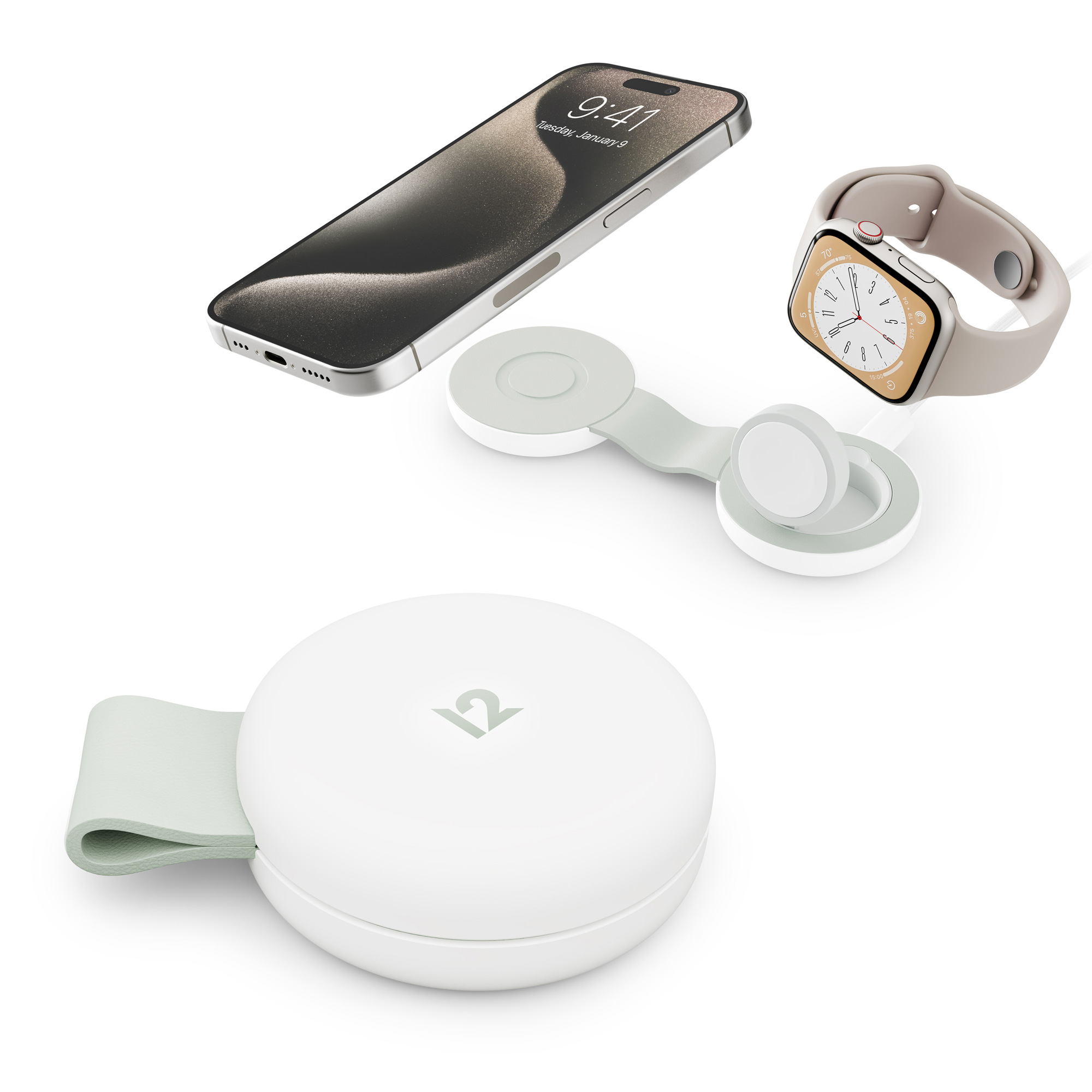 Twelve South Butterfly SE Qi2 Wireless Charger, Weiß, 2 in 1, 15W