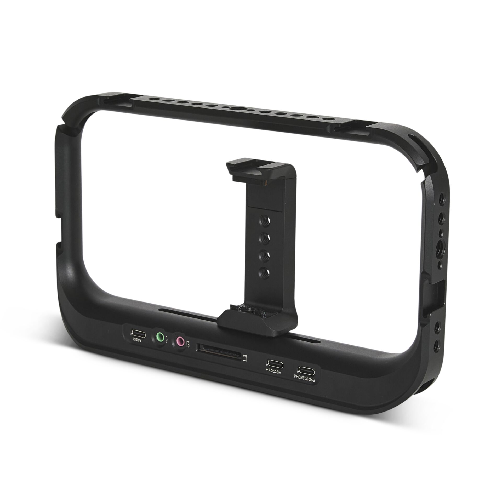 Moment Supercage Mobiler Käfig mit integriertem USB-C-Hub, Schwarz