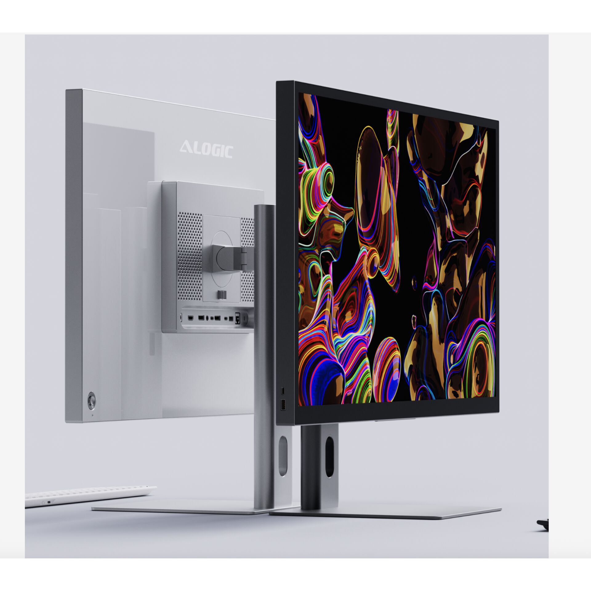 Alogic ASPEKT 32" UHD Monitor Matt, Grau, 3840 x 2160 (4K UHD), Flat