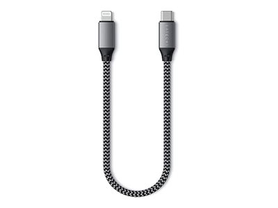 Satechi USB-C auf Lightning Kabel, Anthrazit, 0,25m, 60W