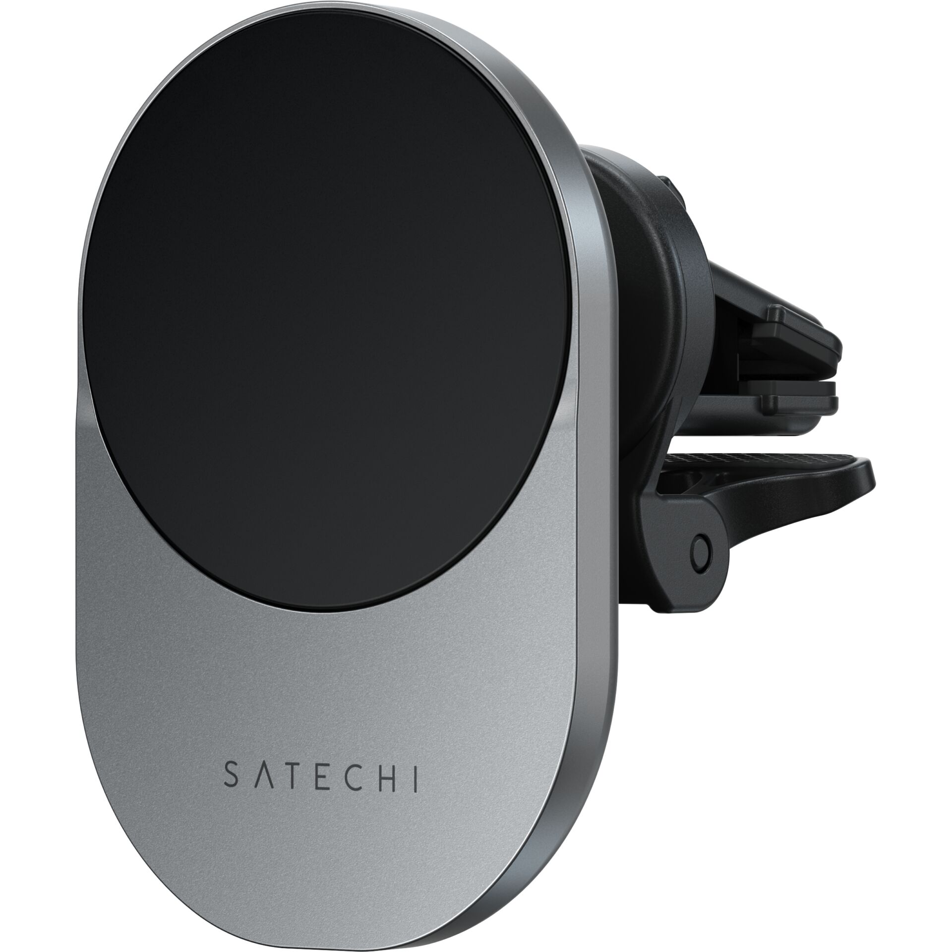 Satechi Qi2 Wireless magnetisches Kfz-Ladegerät, Schwarz/Grau, Aluminium, 15W