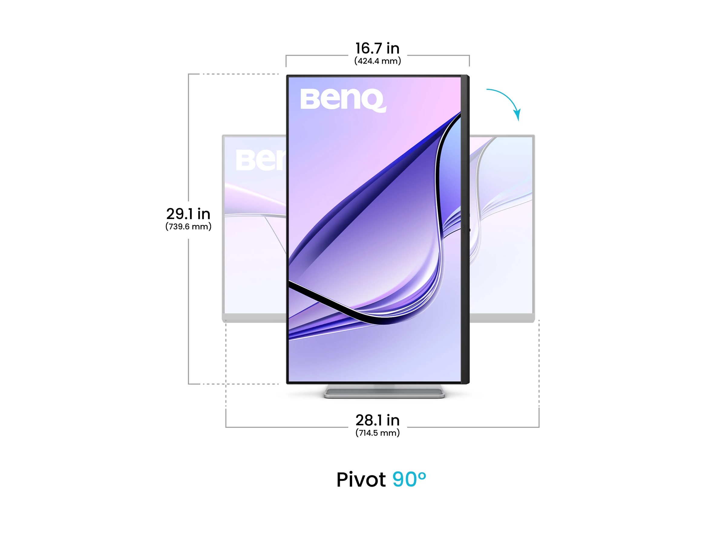 BenQ MA320UP, 32" LED-Monitor, 3840 x 2160 4K UHD (2160p) @ 60 Hz, Silber, Silber, 3840 x 2160 (4K UHD), Flat