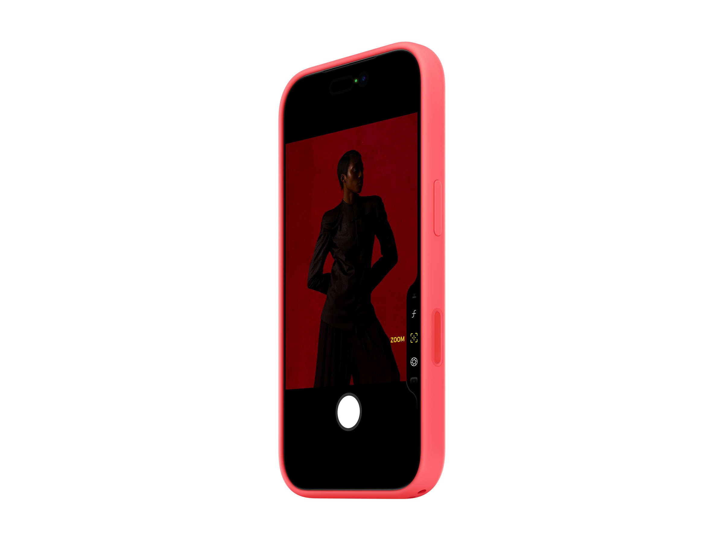 Apple iPhone 17 Pro Silikon Case mit MagSafe, Guavepink