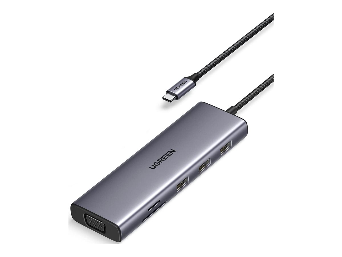 UGREEN CM498 USB-C Hub (10 in 1), Grau