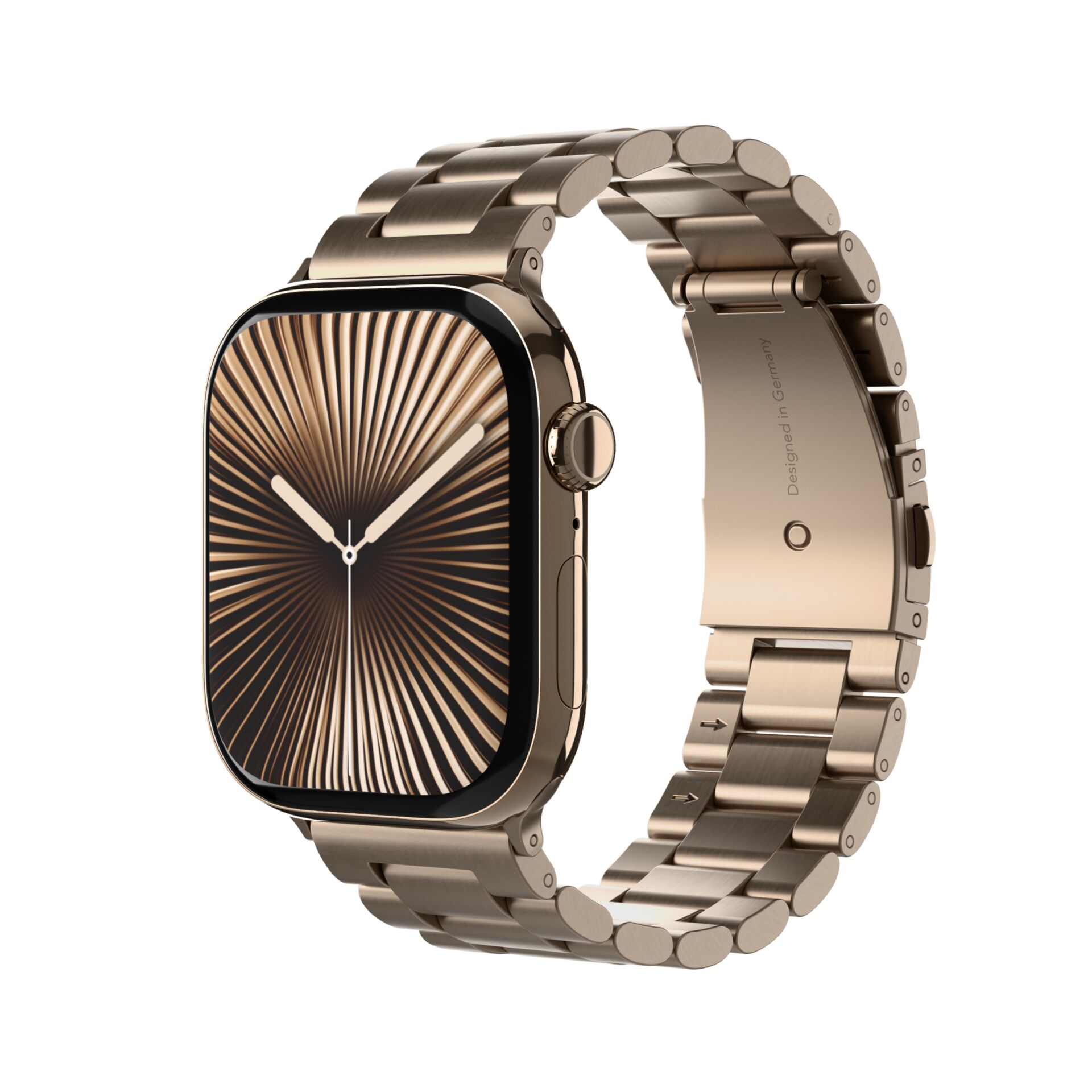 Vonmählen Link Bracalet 2 für Apple Watch 42 (Series 1/2/3)/44/45/46/49mm, Sunset Gold, Edelstahl