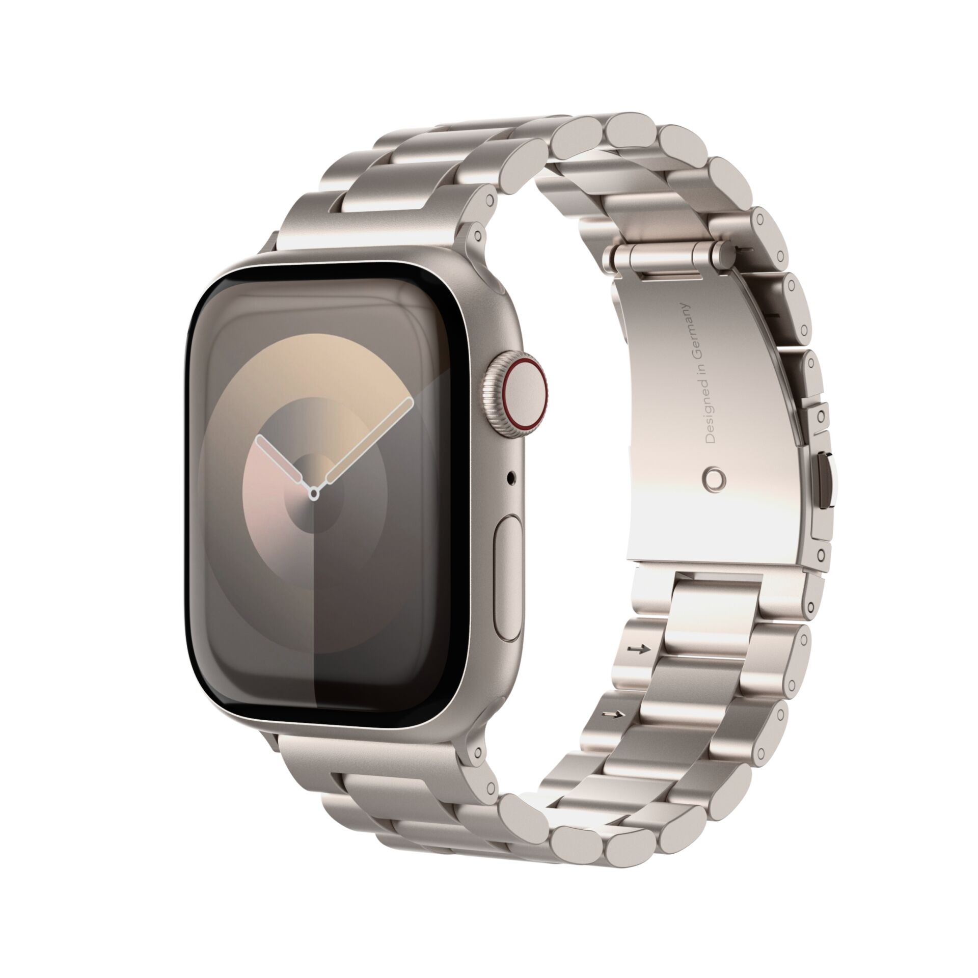 Vonmählen Link Bracalet 2 für Apple Watch 42 (Series 1/2/3)/44/45/46/49mm, Champagne, Edelstahl