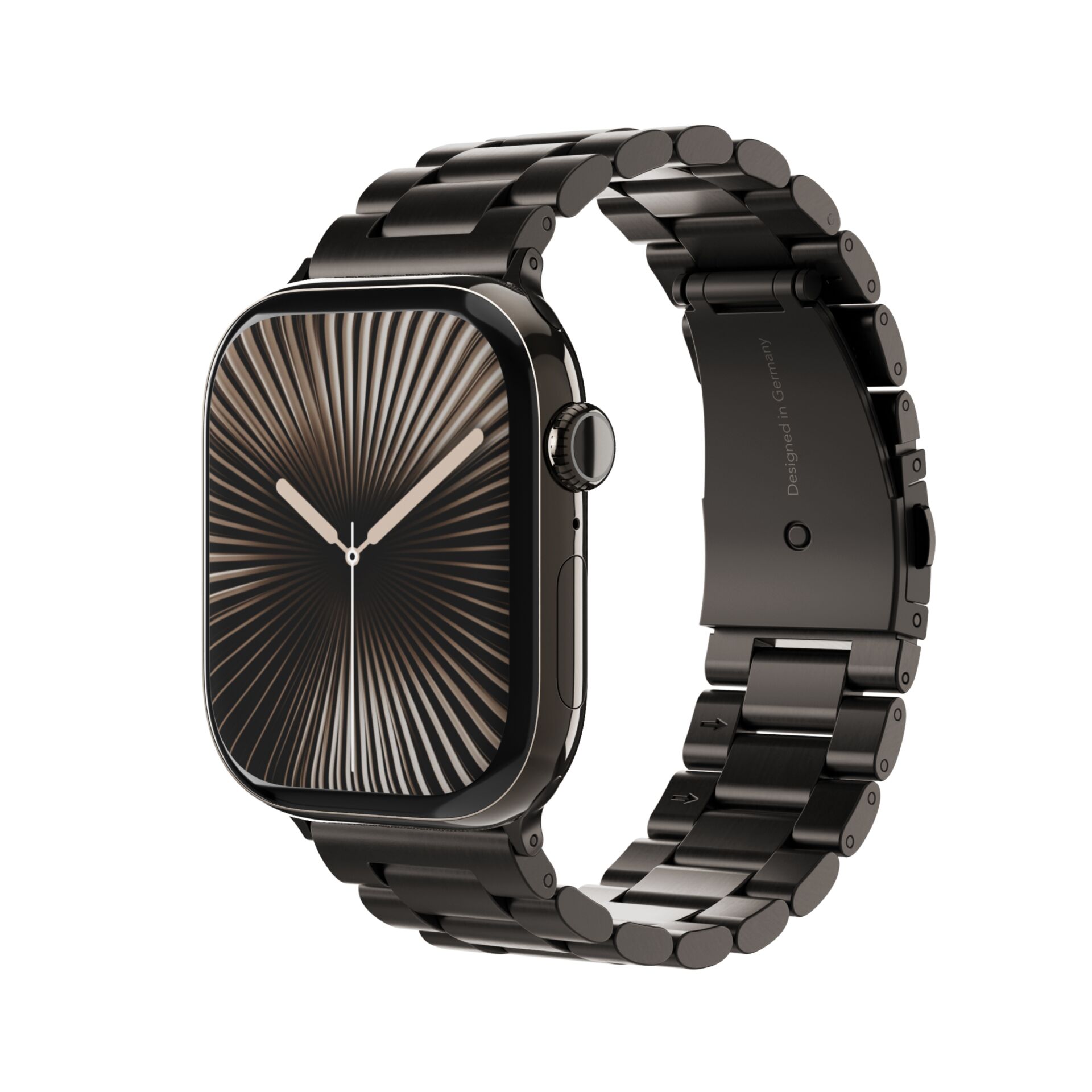Vonmählen Link Bracalet 2 für Apple Watch 42 (Series 1/2/3)/44/45/46/49mm, Granitgrau, Edelstahl