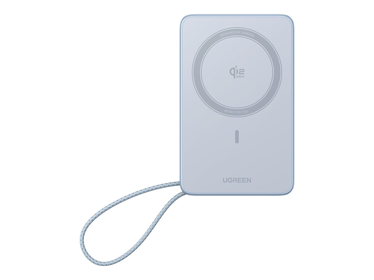 Ugreen MagFlow Induktive Power Bank, Blau, USB-C