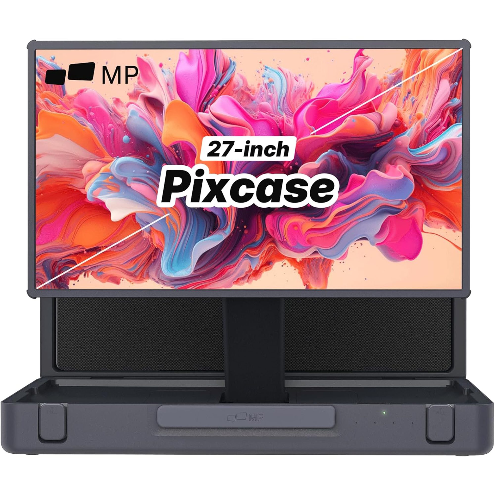Mobile Pixels Pixcase 27" LCD Monitor inkl. Koffer, Schwarz, Kabellos, 1920 x 1080 (Full HD)