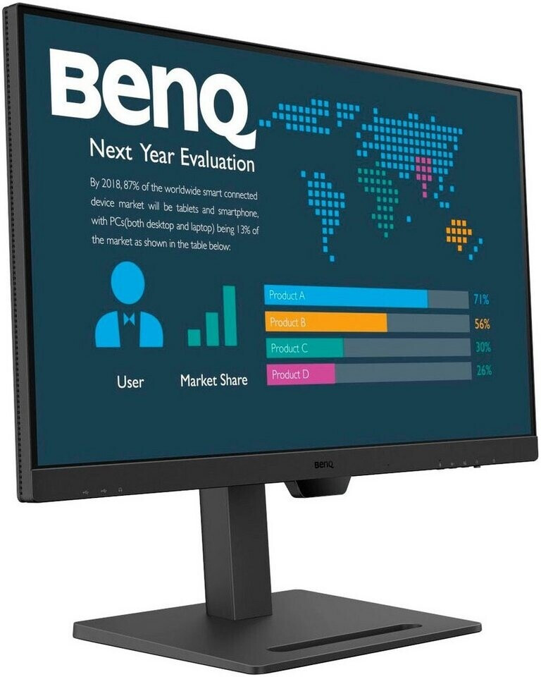 BenQ BL2790QT 27" LED Monitor, Schwarz, 2560 x 1440 (QHD), Flat