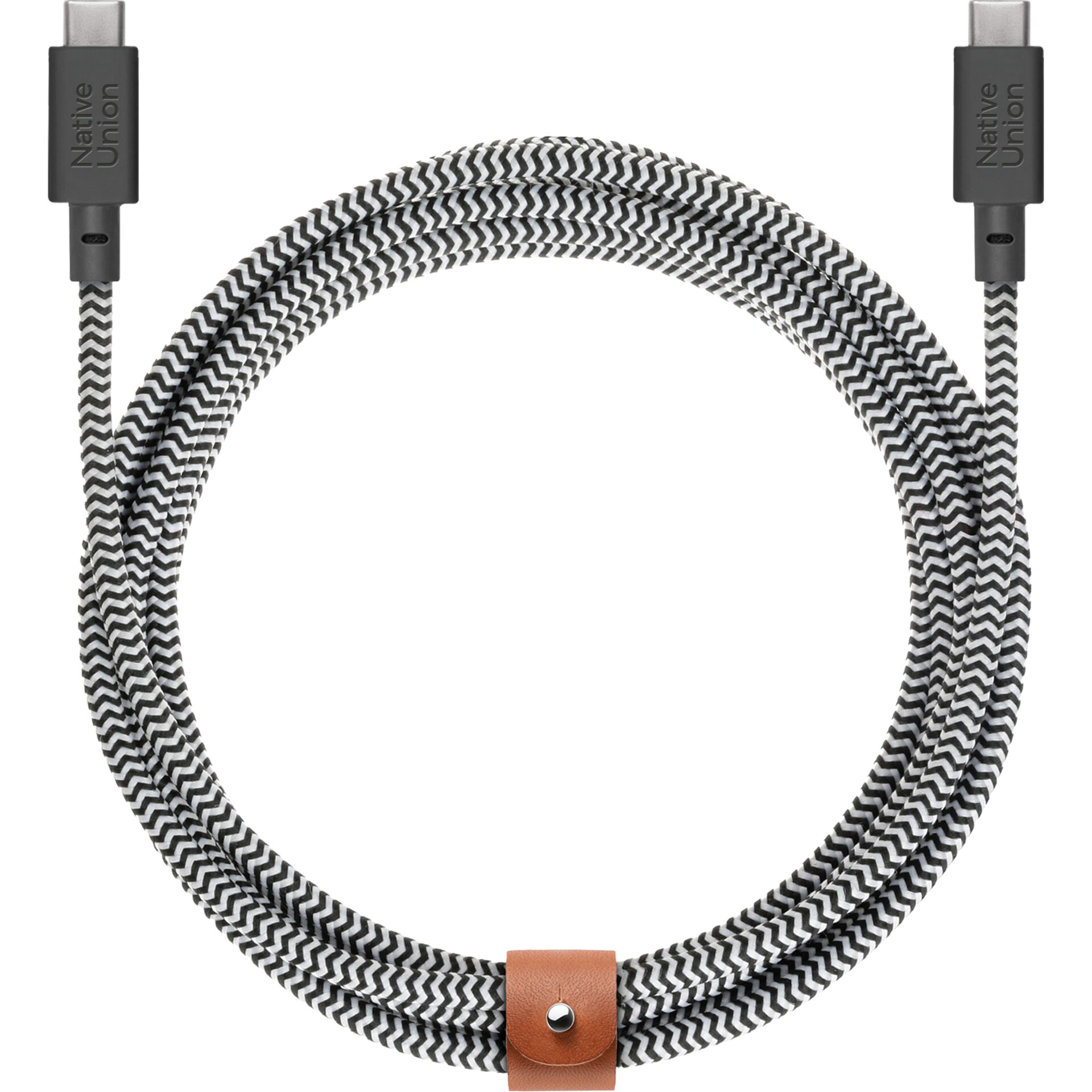 Native Union Belt USB-C auf USB-C Kabel, Zebra, 3m, 100W