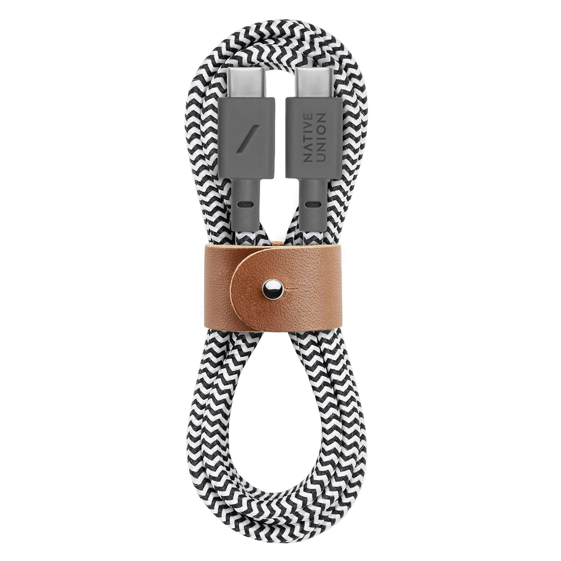 Native Union Belt USB-C auf USB-C Kabel, Zebra, 1,2m, 60W