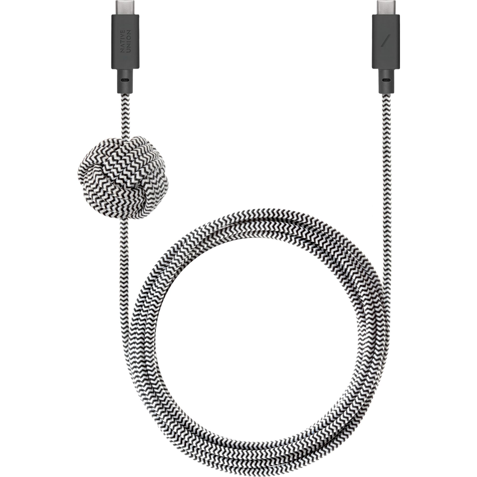 Native Union Anchor USB-C auf USB-C Kabel, Zebra, 3m, 240W