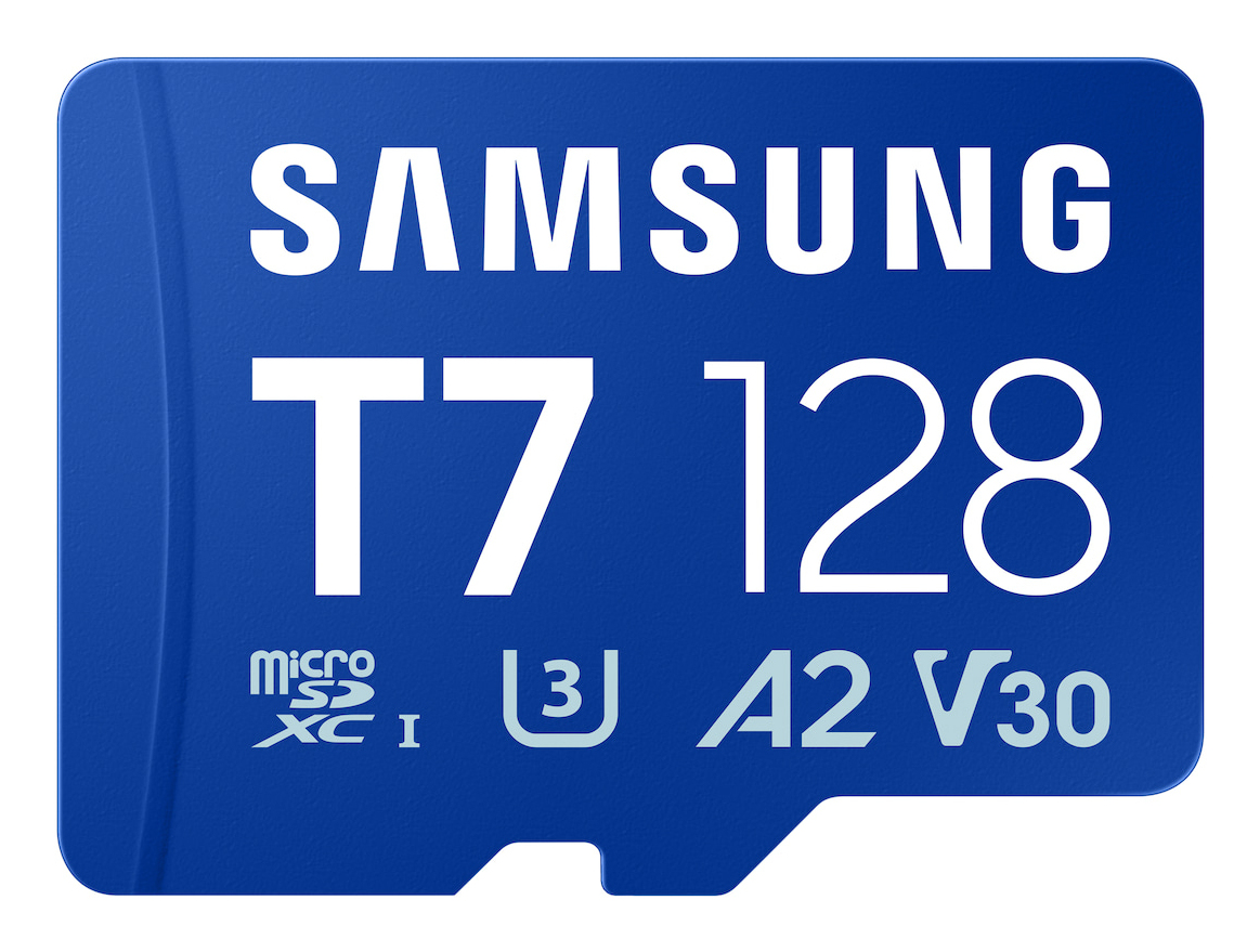 Samsung T7 microSD Speicherkarte, Blau, 128GB