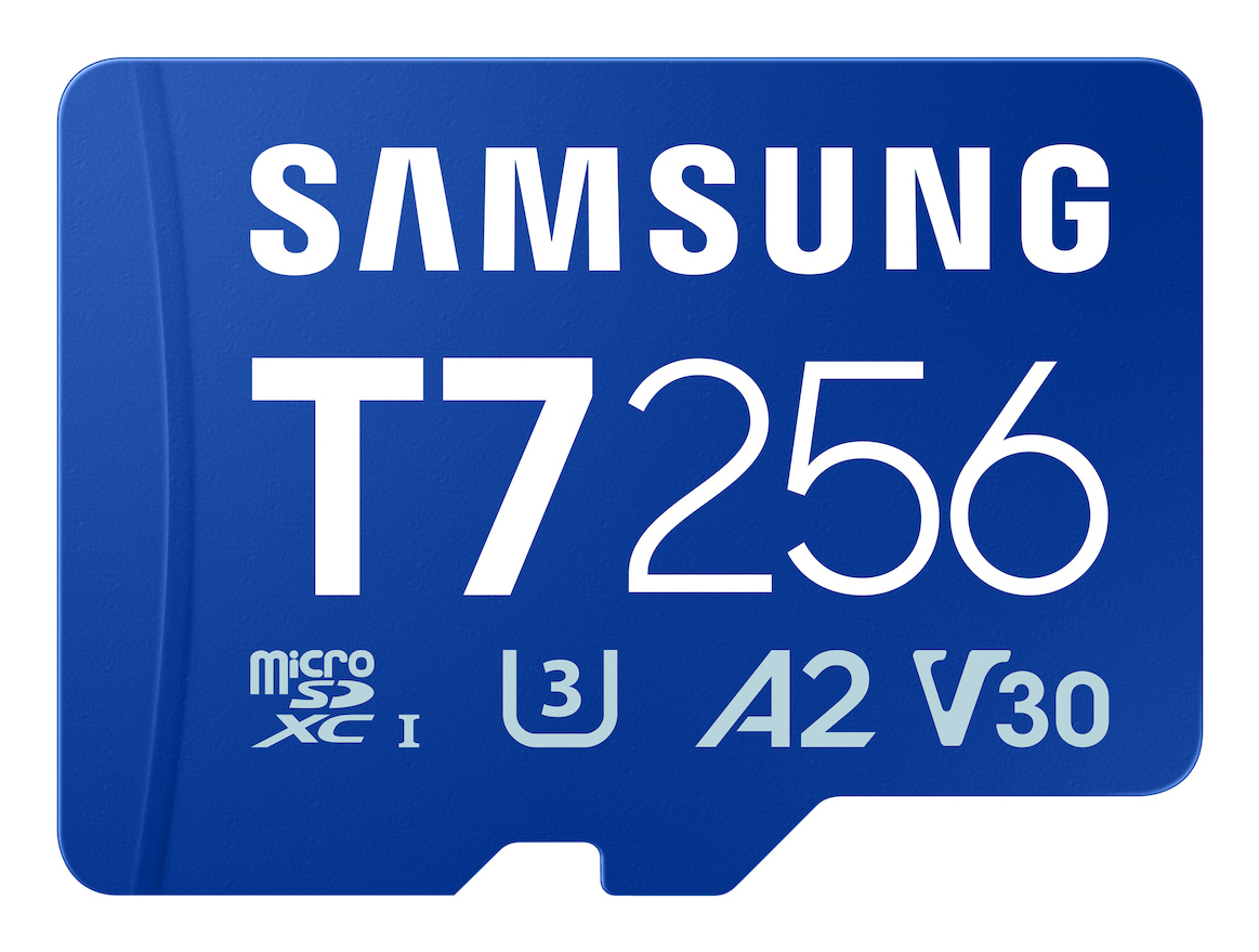 Samsung T7 microSD Speicherkarte, Blau, 256GB