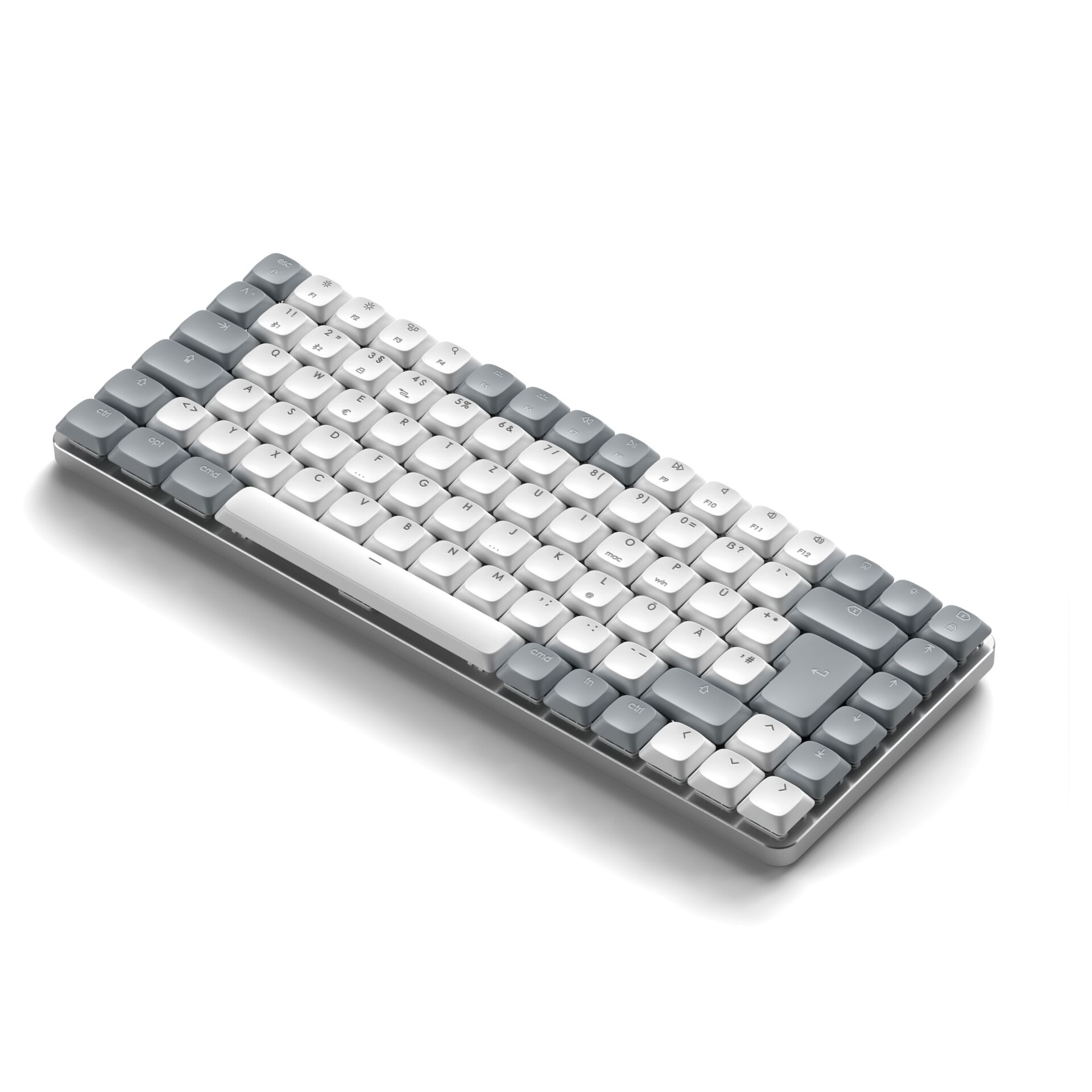 Satechi SM1 Slim Mechanical Backlit Tastatur, Hell, Bluetooth, Deutsch