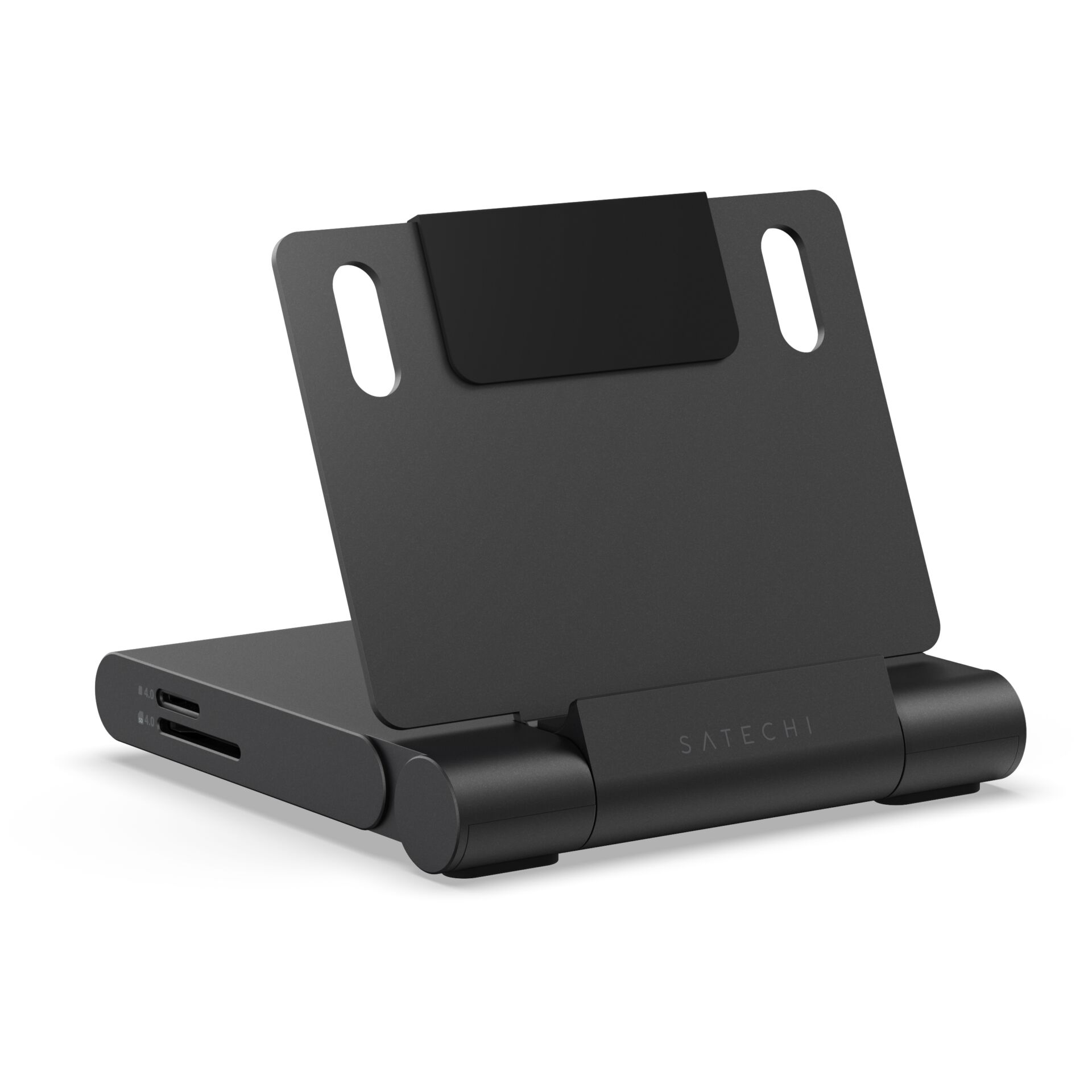 Satechi OntheGo Foldable Stand USB-C Hub für iPad (7 in 1), Schwarz