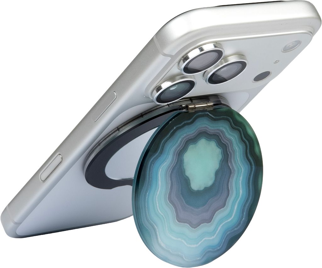LAUT MAGMOJI MagSafe Ring Mirror, Agate Emerald
