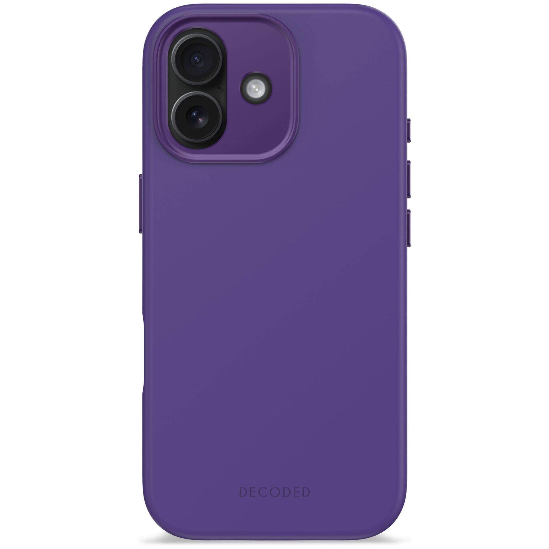 Decoded AntiMicrobial iPhone 17 Silikon Case mit MagSafe, Dunkellila