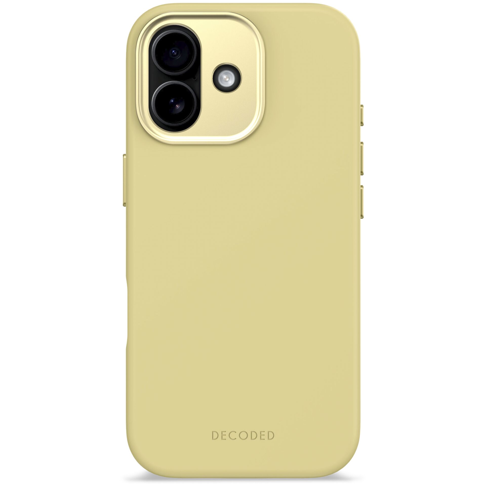 Decoded AntiMicrobial iPhone 17 Silikon Case mit MagSafe, Gelb