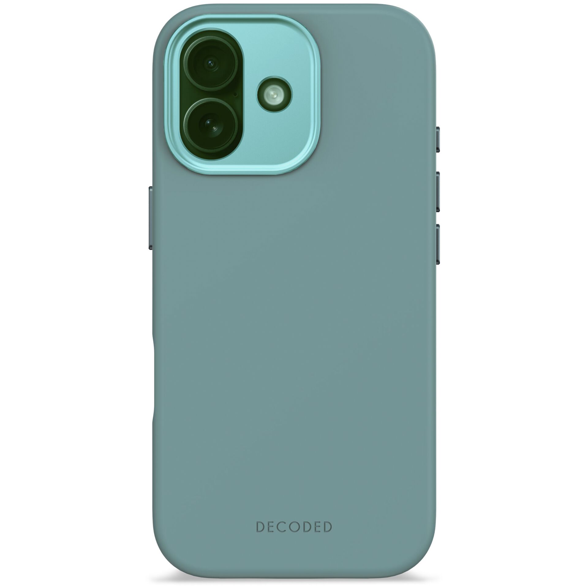 Decoded AntiMicrobial iPhone 17 Silikon Case mit MagSafe, Türkisblau