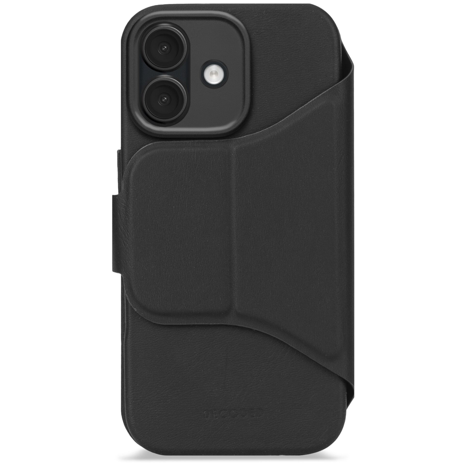 Decoded Silicone abnehmbares Wallet iPhone 17 Silikon Case mit MagSafe, Schwarz