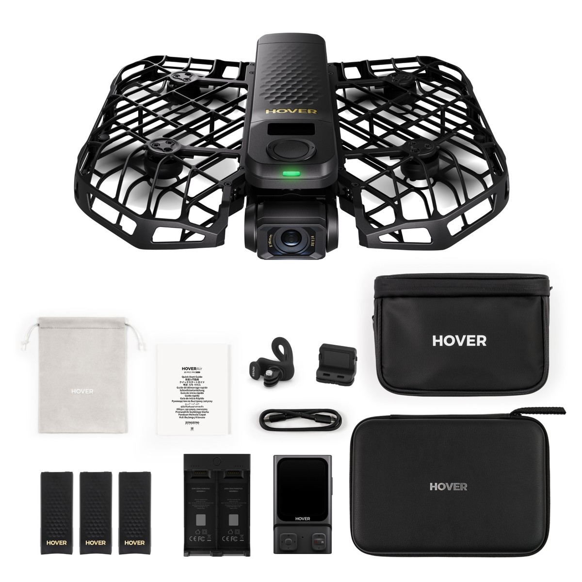 HOVERAir X1 PROMAX Ultimatives Fahrrad-Set, Schwarz