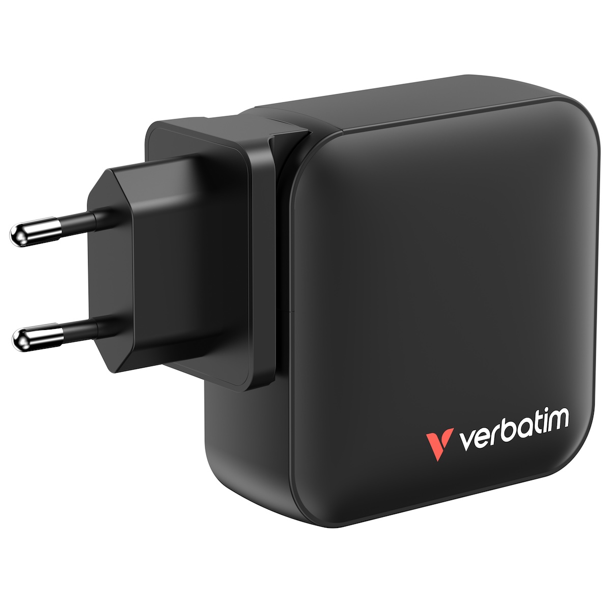 Verbatim Mini GaN 165W Power Adapter, Schwarz, USB-C, USB-A, 4 in 1