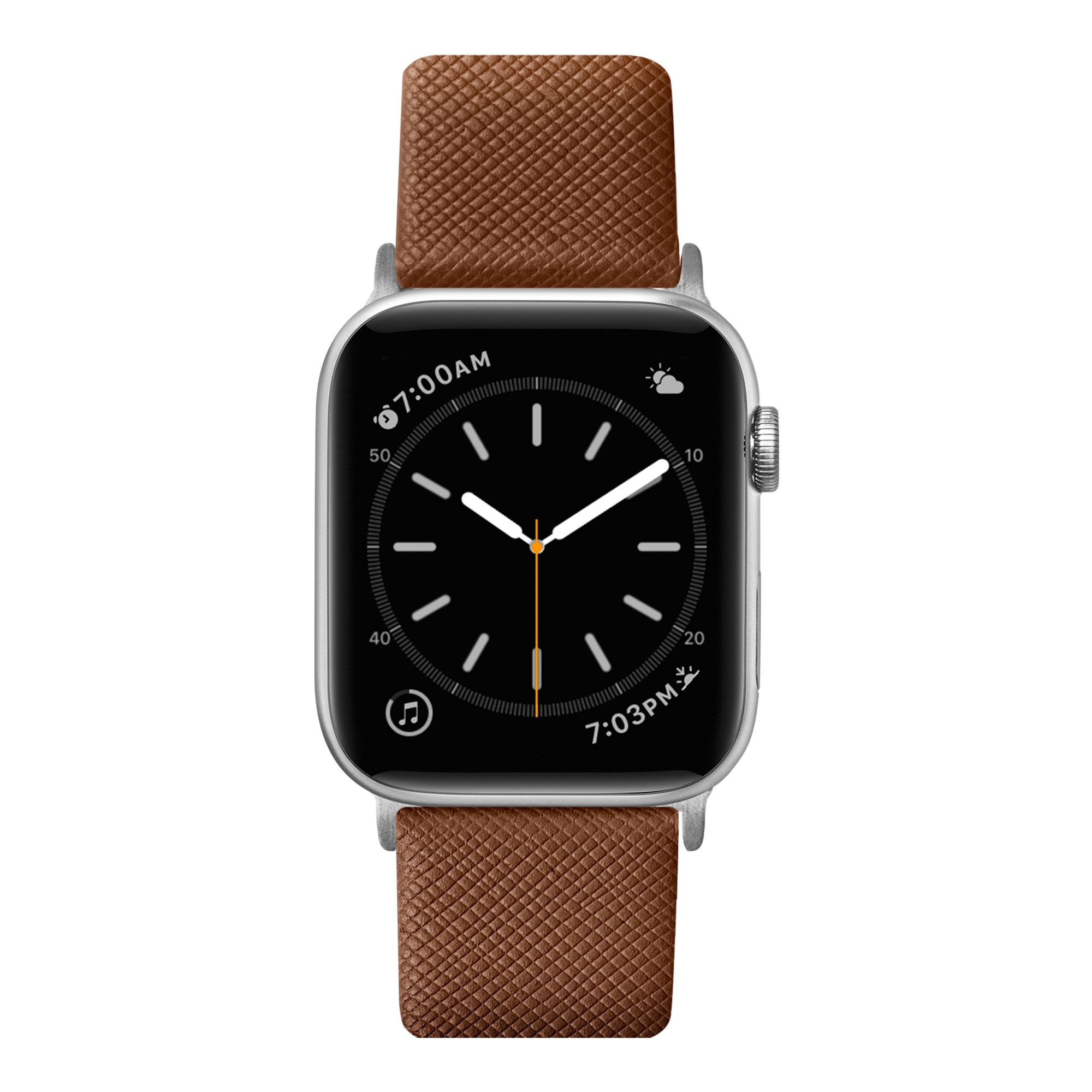 LAUT Prestige Watch Strap für Apple Watch, Braun, 44mm, 45mm, 42mm (Series 1/2/3), 49mm, 46mm