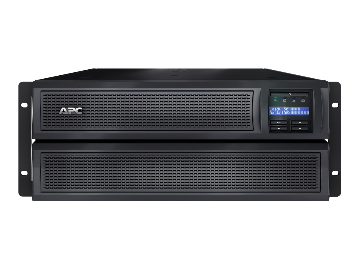 APC Smart-UPS X 2200 LCD, USV (in Rack montierbar/extern), Schwarz, Schwarz