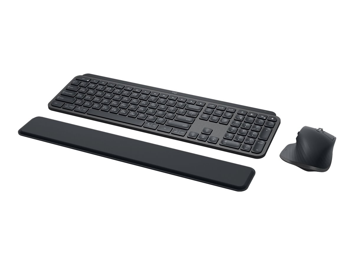 Logitech MX Keys Combo for Business, Grafit, Kabellos via USB-Empfänger, Deutsch