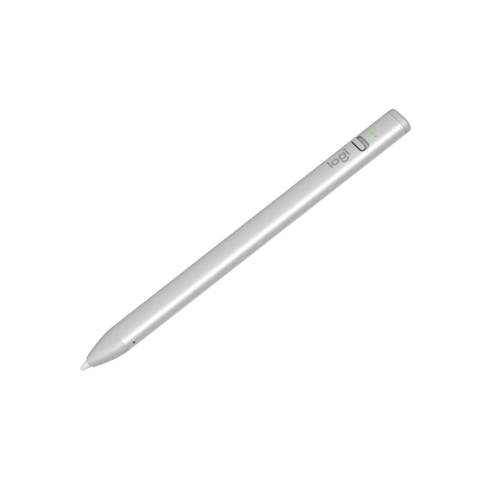 Logitech Crayon, Digitaler Zeichenstift für Apple iPad, USB-C Anschluss, Silber
